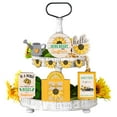 thumbnail image 2 of IUAMXWU Summer Sunflower Tiered Tray Decor Set Rustic Farmhouse Wooden Signs Kitchen Dining Room Shelf Table Ornaments Home Holiday Seasonal Spring Summer Farmhouse Rustic Decorative Wood Blocks, 2 of 8