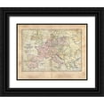 thumbnail image 1 of Murdock, Ramona 18x15 Black Ornate Wood Framed with Double Matting Museum Art Print Titled - Vintage Napoleon Empire Map, 1 of 4
