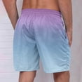 thumbnail image 4 of LOVZFMLL Men's Shorts Quick Dry Gradient Color Swim Trunks Beach Board Shorts with Pockets Bathing Suits Swimwear Purple C L, 4 of 4