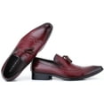 thumbnail image 3 of Mio Marino Men’s Leather Tassel Dress Shoes, 3 of 6