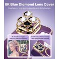 thumbnail image 3 of Magnetic Ture Color for iPhone 14 Pro Max Case with Exclusive Build-in Lens Cover [No.1 Strong N52 Magnet] for Women Girl Cute Love Girls Phone TPU Case (6.7")-Deep Purple, 3 of 6