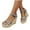 Beige, variant on Viluyesy Womens Heeled Sandals, Ankle Strap Open Toe Leopard Print High Heels Slingback Shoes Beige