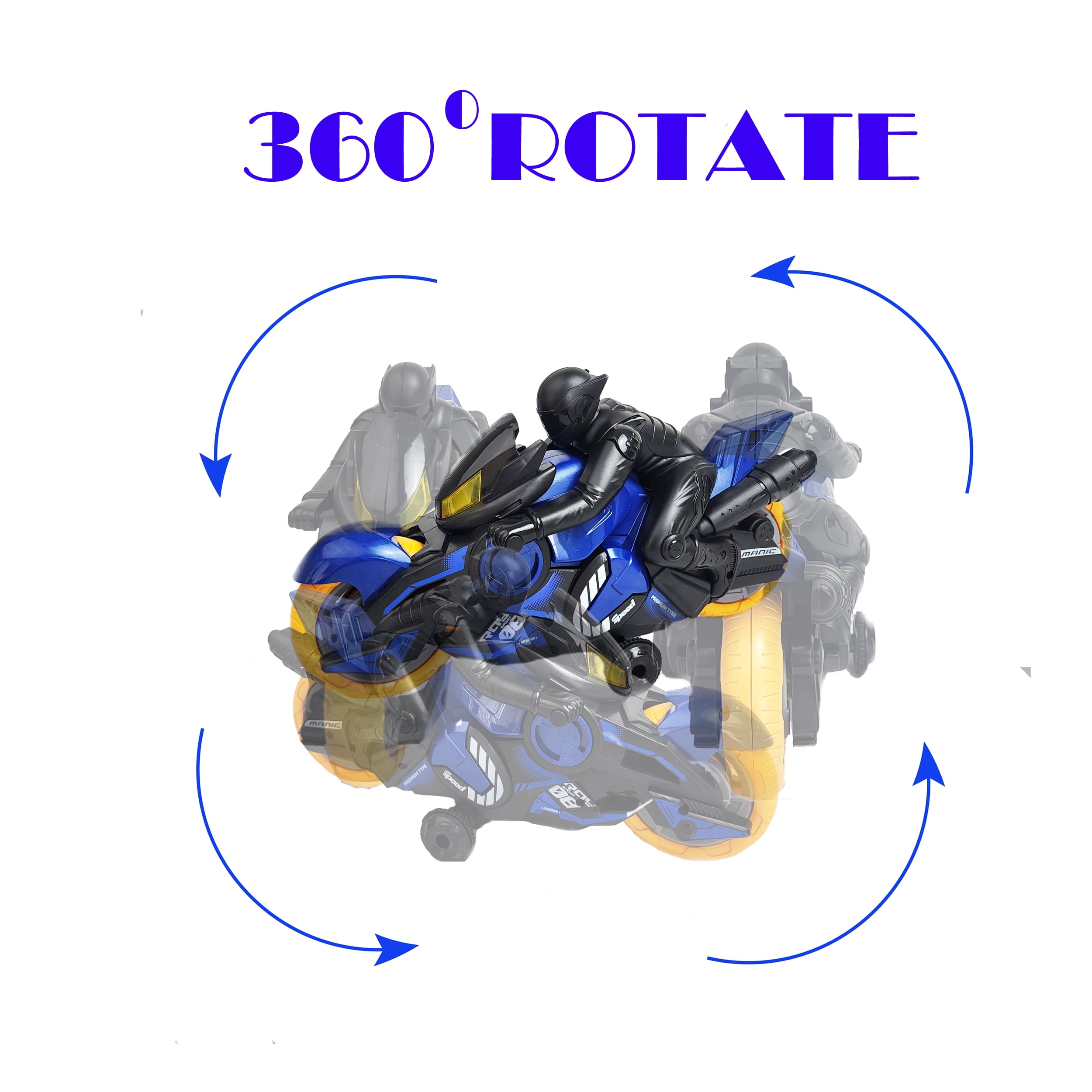 Remote Control Motorcycles 360 Spinning Action High-Speed Racing Motorbike