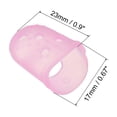 thumbnail image 2 of Protector de punta de dedo antideslizante Uxcell, paquete de 10 protectores de dedo de silicona, rosa, 2 of 6