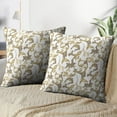 thumbnail image 3 of LALILO Throw Pillow Covers Damask Ornament Baroque Luxury Cushion Cover 18" x 18", 2 Pack, 3 of 6