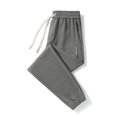 thumbnail image 2 of SWSMCLT Men's Casual Pants Casual Fall Summer Stretch Basic Lounge Trousers Drawstring Loose Winter Pants Grey Small, 2 of 4