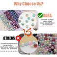 thumbnail image 3 of Riwesomey Cuentas de plástico DIY para fabricación de joyas, cuentas sueltas de perlas de imitación de varios colores, amplia aplicación Joyas, gemas y relojes, 3 of 6