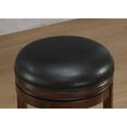 thumbnail image 3 of American Woodcrafters Stella 34-inch Backless Medium Walnut Wood Tall Bar Stool, 3 of 4
