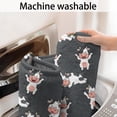 thumbnail image 5 of Gray Cow Grass Pattern Bathroom Rugs Mat,Non Slip Microfiber Bathroom Rug,Rubber Backing,Soft Bathroom Mats for Bathroom Floor,Tub and Shower,17x27in(43x68cm), 5 of 5