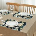 thumbnail image 3 of Pioneer Flower Floral Print Pattern Summer Placemats Table Placemats Set Of 4-Linen Kitchen Washable Placemats Table Mats 12x18 Inch Non-Slip Heat Resistant, 3 of 5