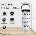 thumbnail image 6 of 30oz Panda Tumbler with Handle and Straw, Yoga Panda Insulated Leak Proof Travel Coffee Mug, Reusable Stainless Steel Tumbler for Panda Lovers, Panda Gifts for Women,Girls, 6 of 6