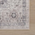 thumbnail image 4 of nuLOOM Peressa Medallion Washable Area Rug, 2' 6" x 8', Runner, Grey, 4 of 9