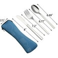 thumbnail image 2 of Travel Flatware Lunch Cutlery Set (Knife Fork Spoon) 3 Piece, 2 of 6