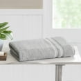 thumbnail image 4 of Mainstays Performance Cotton Bath Sheet, Oversized Super Soft Quick Dry Fade Resistant, Solid Silver, 4 of 6