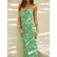 thumbnail image 5 of Biezeib Women Slip Dress, Spaghetti Straps V-neck Fruit Print Swing Dress Summer Long Dress, 5 of 6