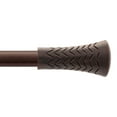 thumbnail image 6 of Deco Window Deco Essential 1 In Powder Coated Wood Taper Adjustable Single Curtain Rods 36-66 In, 6 of 9
