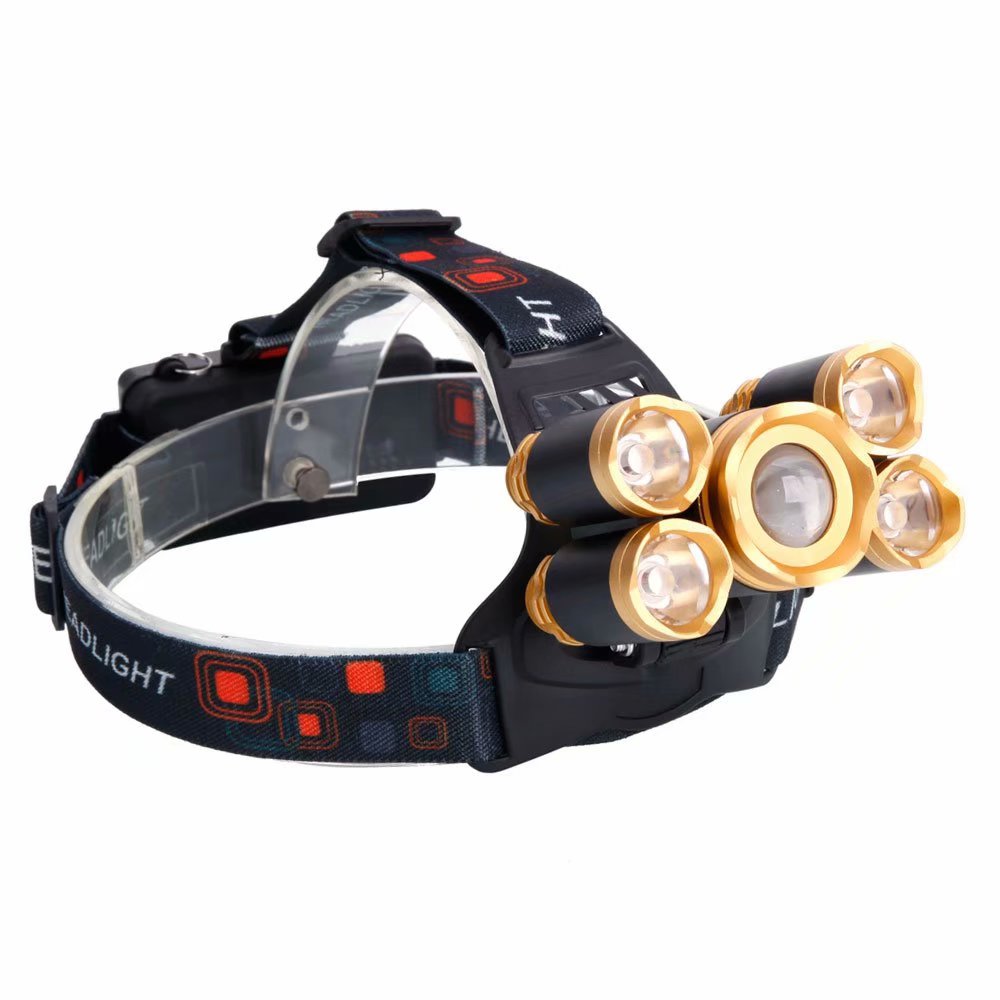Headlamp 2000 Lumen Brightest CREE LED Work Headlight Rechargeable, 4