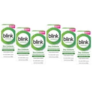 Amo Blink Contacts Lubricant Eye Drops For Soft And RGP Lenses - 0.3 Oz (10 Ml), 6 Pack