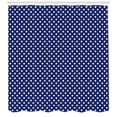 thumbnail image 3 of Ambesonne Retro Shower Curtain, White Polka Dotted Tile, 69"Wx70"L, White and Indigo, 3 of 3