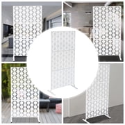Miumaeov Outdoor Privacy Screens Decorative Privacy Screen with Stand Free Standing Decor Metal Privacy Screen for Balcony Patio Garden Backyard Porch Metal Divider