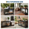 thumbnail image 4 of Patio Side Table Outdoor Wooden End Table – All-Weather Compact Garden Table for Porch, Lawn, Backyard – Durable & Stable Design, 4 of 8