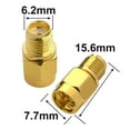 thumbnail image 3 of SMA Male to SMA Female Connector RF SMA Coax Coaxial Cable Adapter Low Loss for WiFi Antenna FPV Antenna Extension Cable Pack of 2, 3 of 5