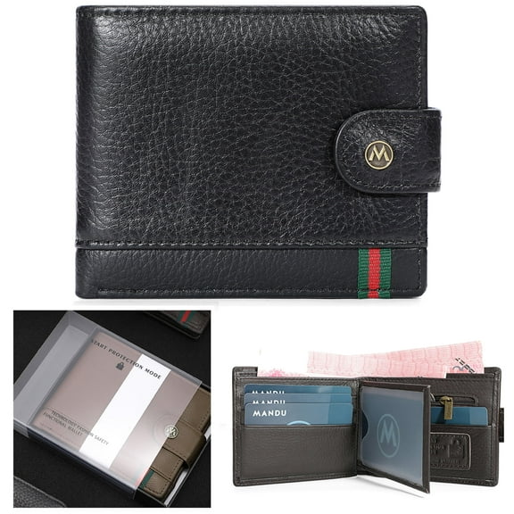 ZUTOYBO Slim Wallets for Men - Leather Money Clip Mens Wallet - RFID Blocking Front Pocket Bifold Wallet - Thin Credit Card Holder with Gift Box