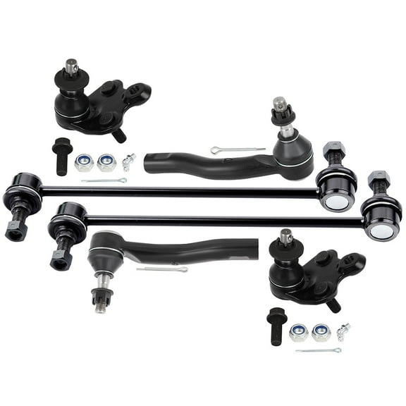 SCITOO 6pcs Front Suspension Kit Lower Ball Joint Outer Tie Rod End Sway Bar End Link fit for Toyota Prius 2004-2009