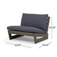 thumbnail image 4 of Roy Outdoor 4 Seater Chat Set with Coffee Table, Gray and Dark Gray, 4 of 11