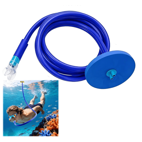 Adult Snorkel Breathing Tube for Diving and Swimming with Underwater Exhalation System Comfortable Mouthpiece Easy Breathing Gear for Adults
