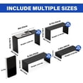 thumbnail image 4 of NEETBU 8 Pcs 2 Set Display Risers, Matte Metal Display Stand, Metal Rectangular Display Shelf for Showcase, Dessert, Toys, Perfume (8pcs-Black, L7''x8''x9''), 4 of 5