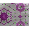 thumbnail image 4 of oneOone Georgette Viscose Purple Fabric Dot|Heart & Hexagon Shape Geometric Craft Projects Decor Fabric Printed By The Yard 42 Inch Wide, 4 of 4