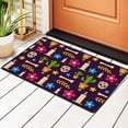 thumbnail image 3 of XMXT Indoor Area Rug Mat, Skull Candle Cactus Non-Slip Polyester Bedroom Rugs for Living Room Home Decor, 72 x 48 inches, 3 of 9