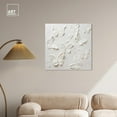 thumbnail image 4 of Butterflies In Ivory Canvas Elegant White Gold Wall Art by Art Remedy, Gallery Wrapped, 30" x 30", 4 of 8