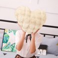 thumbnail image 2 of QTBIUQ Home Decoration Gift Throw Heart Plush Decor Anniversary Stuffed for Cushion Pillow Wedding Back Valentines Rose Shaped Valentine's Plush Pillow White, 2 of 7