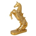 thumbnail image 4 of Estatua de caballo Bling Bling dorada, 4 of 12