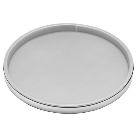 Deluxe Tray in White and Brushed Chrome