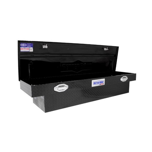 Better Built Tool Box 79210986 SEC Series; Crossover; Single Lid; Pull Handle; Diamond Tread; Gloss Black; Aluminum