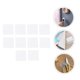 thumbnail image 5 of unbranded 20Ud Double Sided Transparent Tape Pads Adhesive Stickers Removable for Glass Plastic Wood Metal, 5 of 8