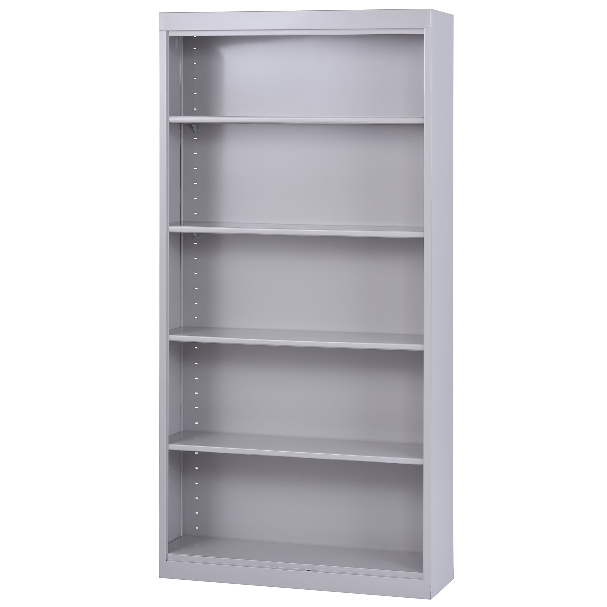 Sandusky Welded Steel Freestanding Bookcase Storage Cabinet, Dove Gray