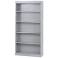 thumbnail image 2 of Sandusky Welded Steel Freestanding Bookcase Storage Cabinet, Dove Gray, 2 of 6
