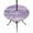 Lavender, Plum, Mauve, Frost White, variant on Round Outdoor Tablecloth with Umbrella Hole and Zipper, Vintage Blush Pink Tablecloth with Elastic Waterproof, Farmhouse Florals Leaf Coastal Home Patio Table Covers for 45" - 54" Picnic Pool Tables