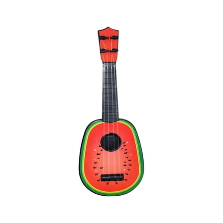 Ukulele Toys with 4 Adjustable Strings Kids Toy for Toddlers Beginner Gifts Watermelon