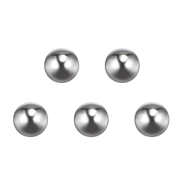 Unique Bargains 14mm 201 Billes de Roulement en Acier Inoxydable G200 Précision 5 Pack