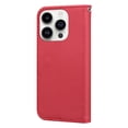 thumbnail image 4 of SaniMore for iPhone 13 Pro Max Case, PU Leather Flip Folio Cover with Stand, Card Slots, [Lovely Pet Magnetic Clasp] Full Protetcion Shockproof TPU Wallet Shell for iPhone 13 Pro Max, Red, 4 of 10