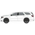 thumbnail image 2 of 2019 Dodge Durango SRT, White w/Blue Stripes - Greenlight 13320E/48 - 1/64 Scale Diecast Car, 2 of 3
