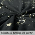 thumbnail image 3 of Ntbay 3-Pieces Microfiber Ultra Soft Constellation Print Duvet Cover Set with Zipper Closure and Corner Ties, Black, King, 3 of 5