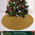 thumbnail image 3 of Ryvnso Christmas Tree Skirt Dark Yellow Xmas Tree Skirts Ornament Home Decorations 35.4", 3 of 6