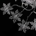thumbnail image 2 of Snowflakes Curtain Lights, Christmas Snowflakes Lights, 13 ft Snowflake Curtain Night Light, for Christmas, Wedding, Party,Wall, Home Decorations (White), 2 of 7