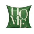 thumbnail image 3 of Green Decorative Pillow Covers 18x18 Set of 2 Farmhouse Decor Housewarming Gifts Quote Cases Words Outdoor Cushion for Couch Sofa Bed Bedroom New Home,Love Home, 3 of 3